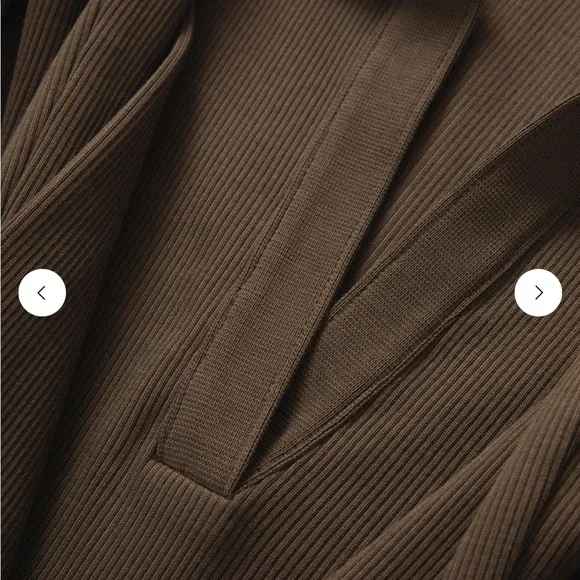 Veronica Beard Kearney Long Sleeved Polo Top Dark Umber (brown) size S NWOT - Picture 5 of 13